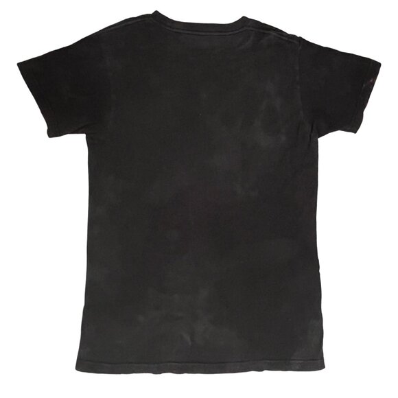 Nirvana Band T-Shirt Women’s Small Black Pink Floral Smiley Face Graphic Tee - Picture 10 of 10